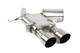 Alta 17-18 Honda Civic Type-R Brushed Twin Tip Resonated Catback Exhaust Alta 17-18 Honda Civic Type-R Brushed Twin Tip Resonated Catback Exhaust